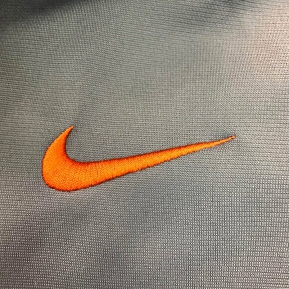 Nike Mens Jacket Gray Orange Full Zip Up Pockets Mock Neck Track Active … - Picture 5 of 9